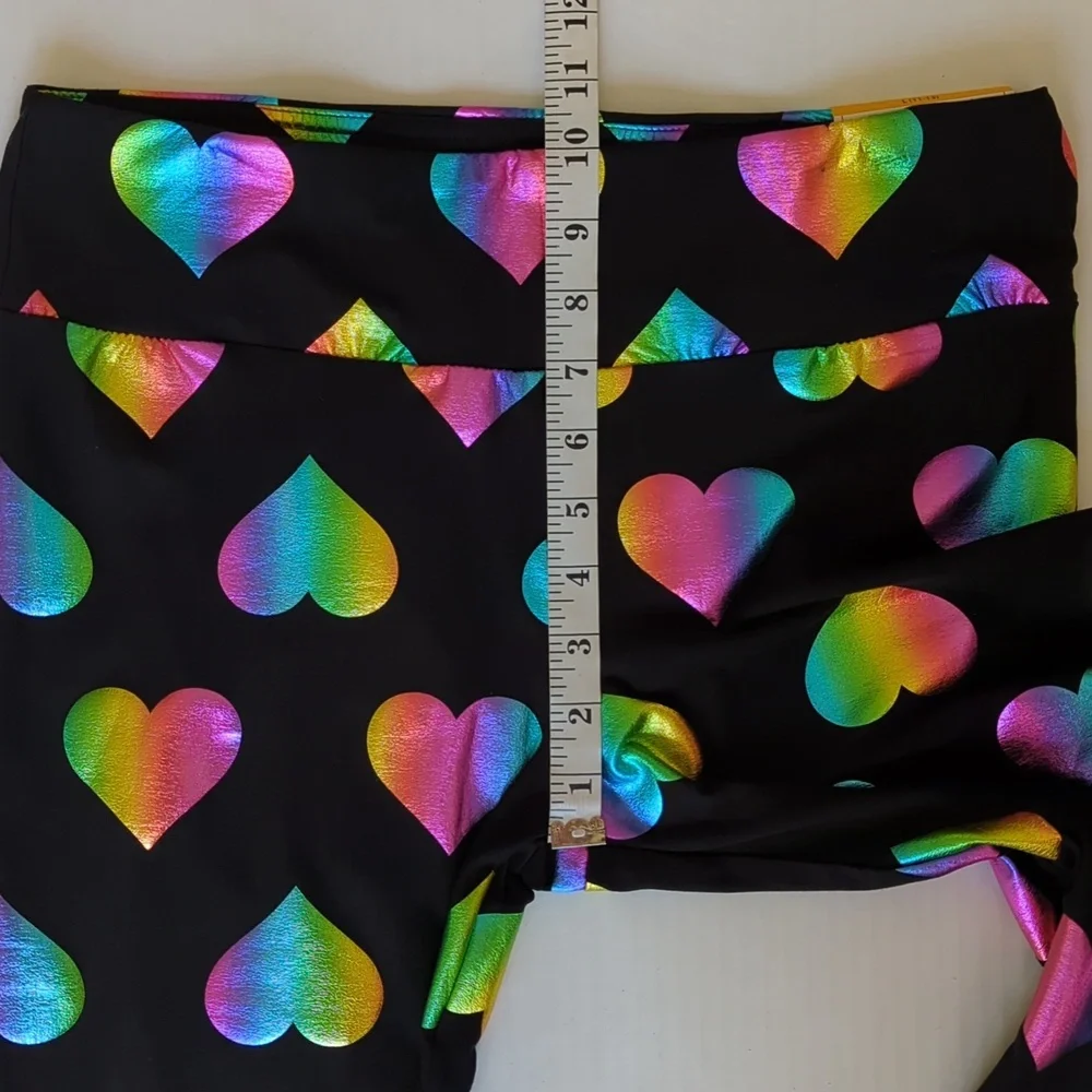 NWT No Boundaries Sueded High-Rise Cropped Pants Junior LARGE 11-13 Black Multi